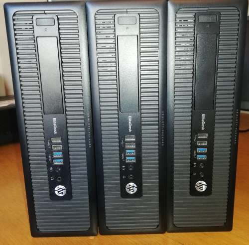 COMPLETE DESKTOP PC (HP EliteDesk 800 G1-Intel Core i5 vPro 4th GEN) + 17" MONITOR +MOUSE/KEYBOARD