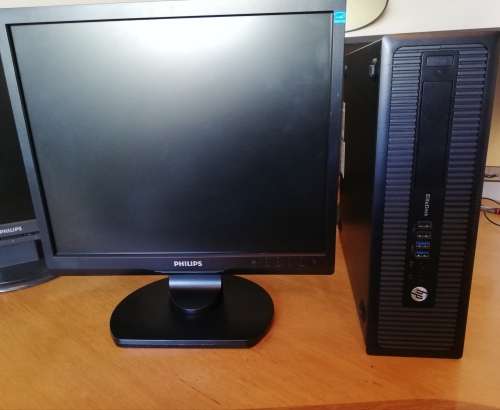 COMPLETE DESKTOP PC (HP EliteDesk 800 G1-Intel Core i5 vPro 4th GEN) + 17" MONITOR +MOUSE/KEYBOARD