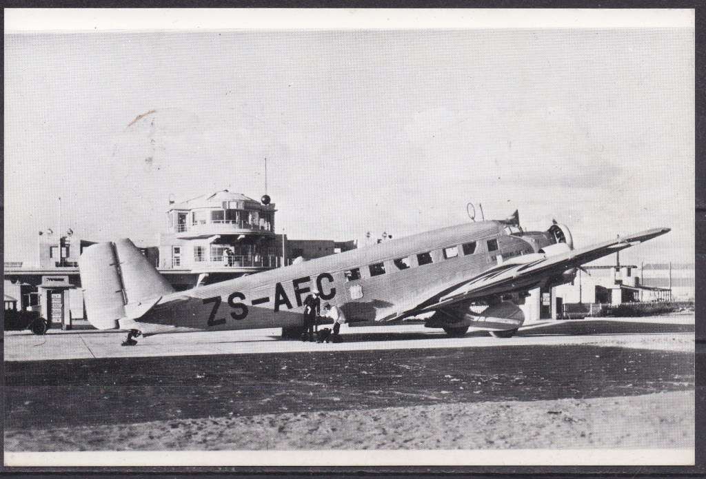 RSA 1984 Photo post card of Junkers JU52. LOOK SCAN