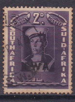 Union of SA 1941-42 large war effort issue 2d SWA O/P FU