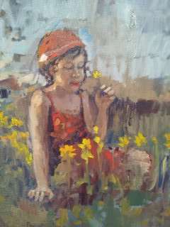 flower (oil on canvas )