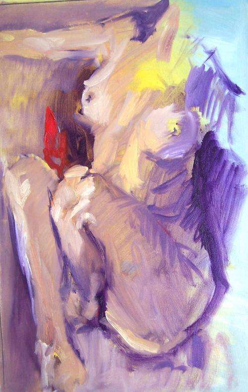 abstract (Eric Eatwell) oil on canvas