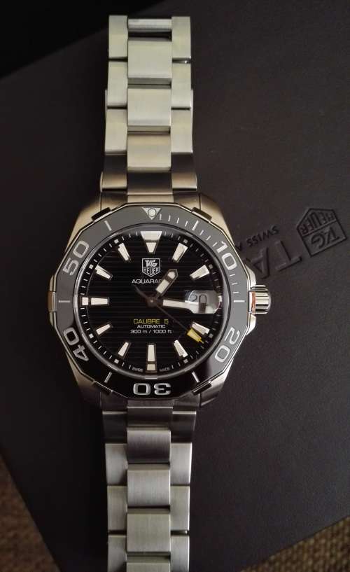 2016 TAG Heuer Aquaracer Calibre 5 Ceramic Bezel - Like New - Full Box and Paperwork