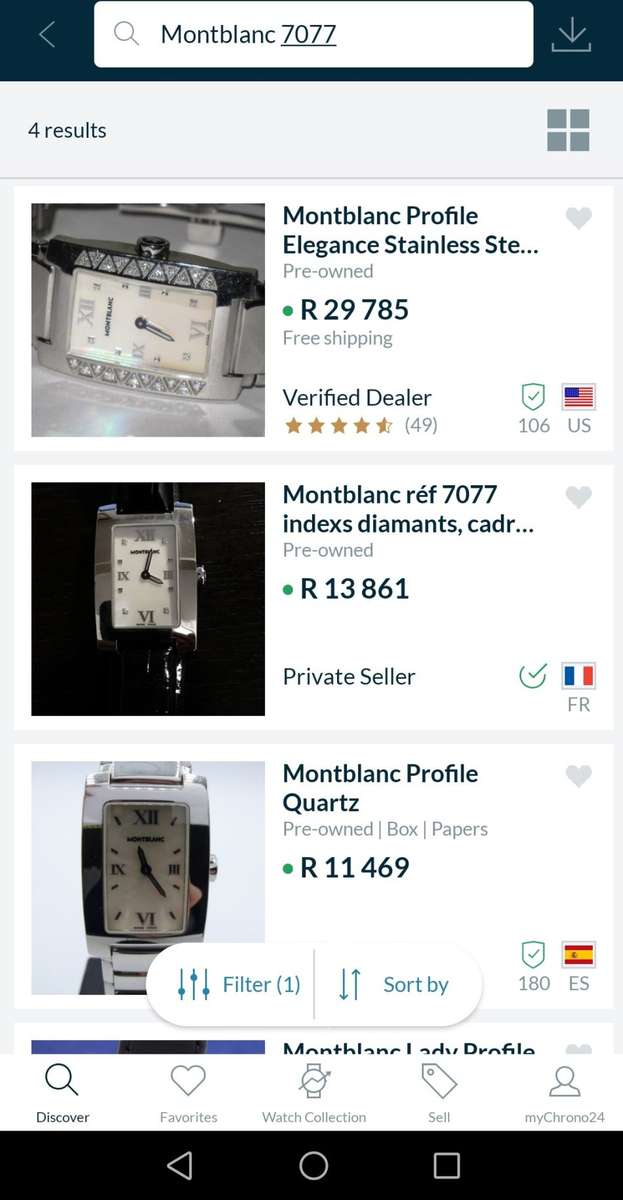 Montblanc Ladies Profile Quartz 24mm x 31mm