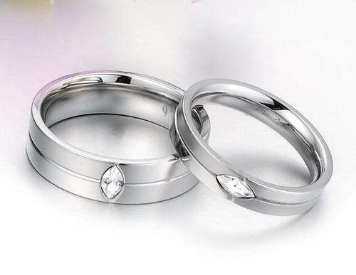 Wedding Stainless Steel Couple Ring Set