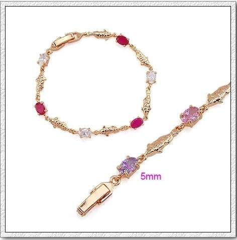 CZ Copper Bracelet GP - In Stock