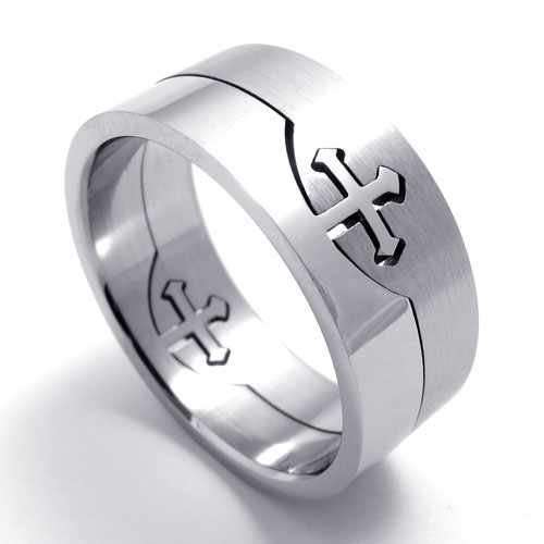 Men's Wedding/Engagement/Promise Stainless Steel Ring