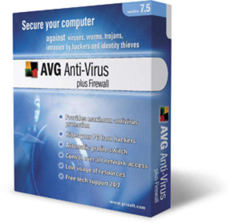 AVG Anti-Virus & Firewall 9.0 **6 Years 1 User License**