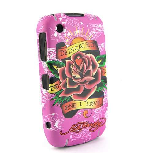 Tattoo Hard Case Cover For Blackberry Curve 8520 Pink