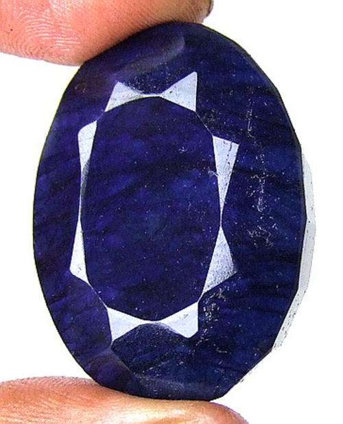 148.50ct HUGE NATURAL AFRICAN GLOSSY BLUE SAPPHIRE GEMSTONE