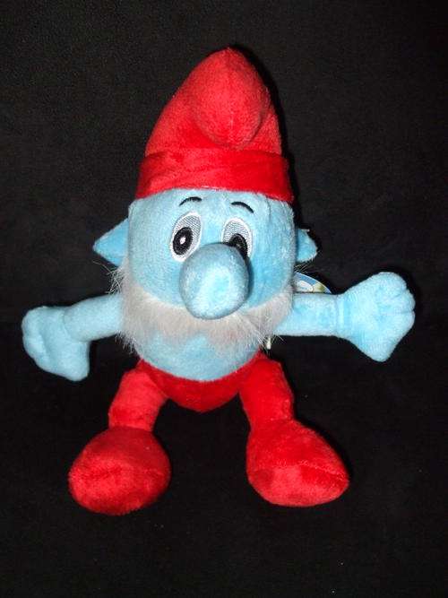 Papa Smurf Plush Doll  (+/- 22cm tall)