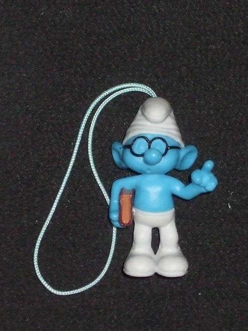 The Smurfs - Brainy Cellphone Charm