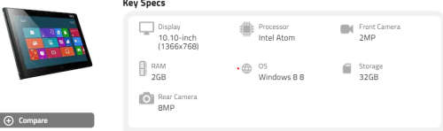 Lenovo Windows Tablet 2
