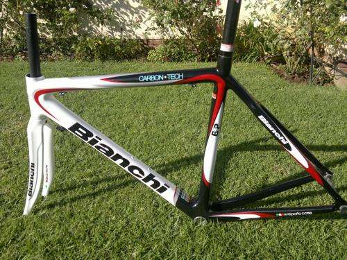 2010 Bianchi B4P Carbon Tech Frame, Fork and FSA Seatpost Size 53 - BRAND NEW