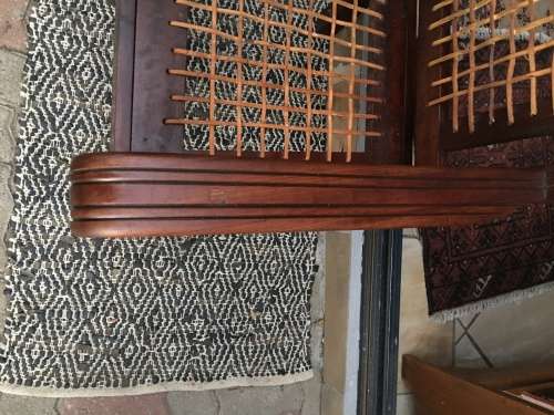 STUNNING REFURBISHED IMBUIA RIEMPIE CHAIR