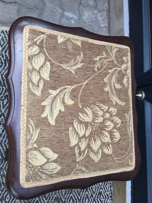 STUNNING RERURBISHED IMBUIA DRESSING TABLE STOOL