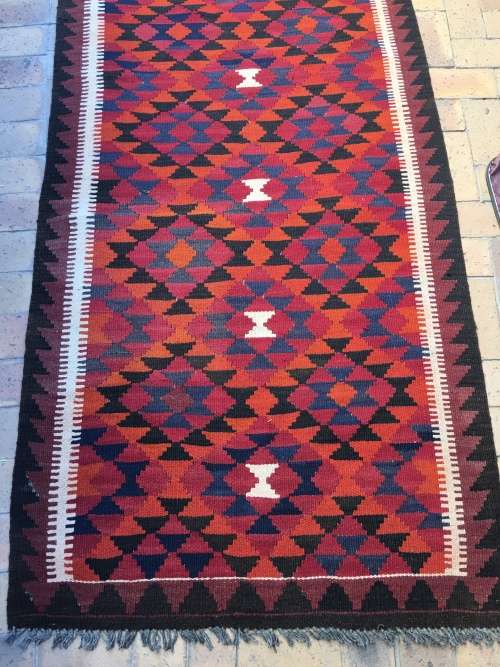 STUNNING AUTUMN TONES KELIM PERSIAN CARPET