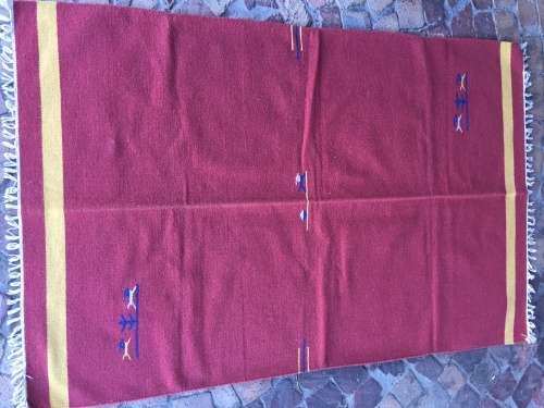 GORGEOUS HANDMADE GENUINE TRIBAL INDIAN DHURRIE KELIM CARPET - 1800 x 1155mm