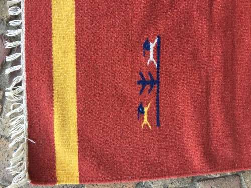 GORGEOUS HANDMADE GENUINE TRIBAL INDIAN DHURRIE KELIM CARPET - 1800 x 1155mm