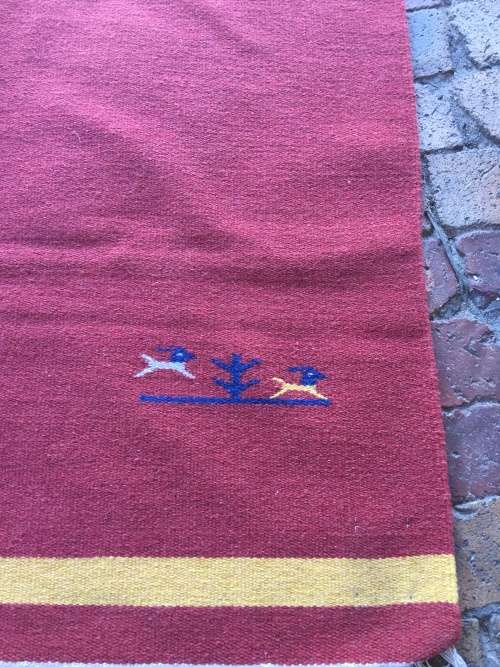 GORGEOUS HANDMADE GENUINE TRIBAL INDIAN DHURRIE KELIM CARPET - 1800 x 1155mm