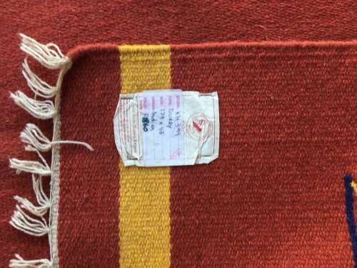 GORGEOUS HANDMADE GENUINE TRIBAL INDIAN DHURRIE KELIM CARPET - 1800 x 1155mm