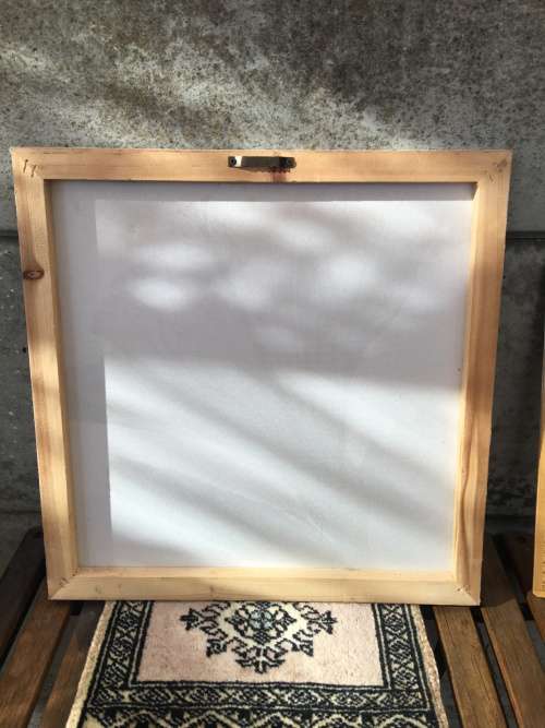 WOW !!! A STUNNING SCREEN PRINT ON CANVAS AND BLOCK MOUNTED