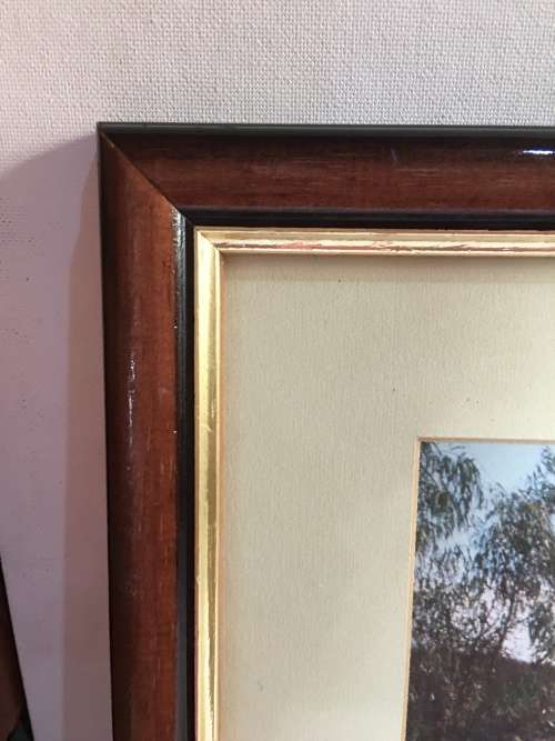 WOW !!! A GORGEOUS FRAMED PHOTOGRAPH OF A LAKE