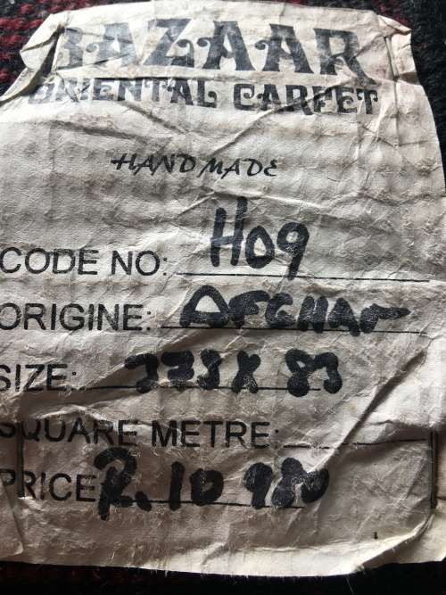 GORGEOUS GENUINE WOOL HAND KNOTTED AFGHAN PERSIAN RUNNER 3750 X 830mm