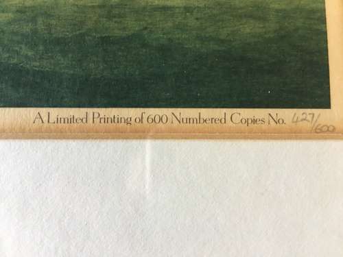 WOW !!! Vintage limited edition framed print of "English ships in Table Bay 1787" by Robert Dodd