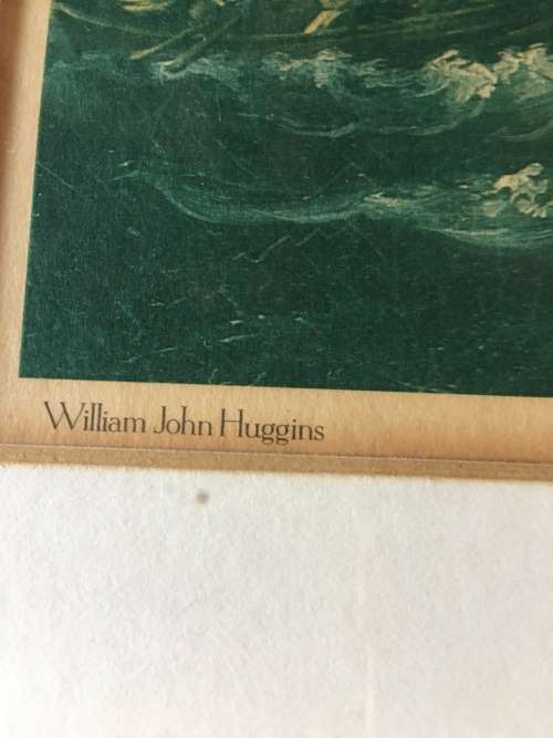 WOW !!! Vintage limited edition framed print of "East Indiaman and warships in Table Bay c1815