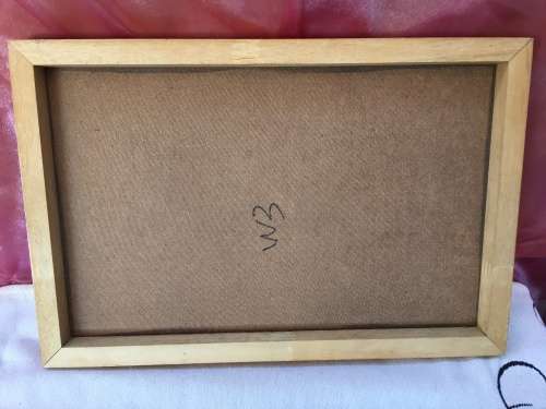 WOW !!! AN OLD PRINT ON BLOCK BOARD "The gun room at Kersefontein near Hopefield" signed