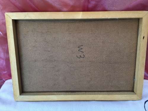 WOW !!! AN OLD PRINT ON BLOCK BOARD "Georgian house in Stellenbosch" signed