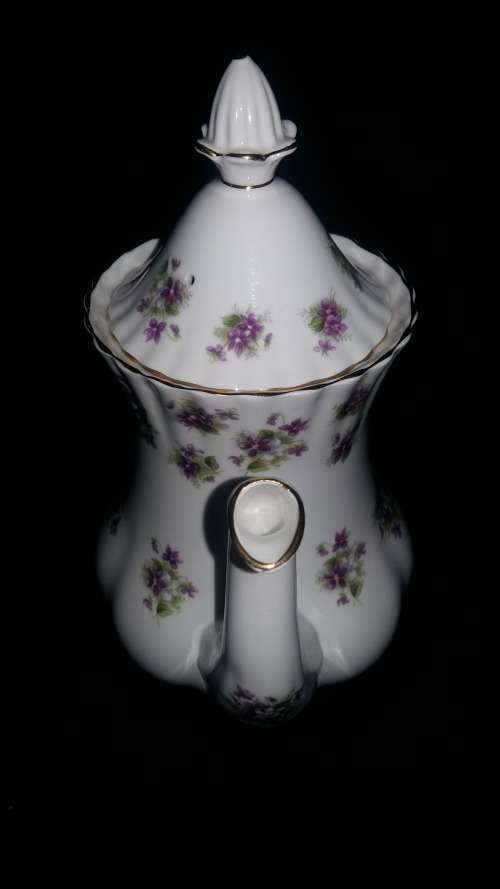 Royal Albert c 1960s rare "Sweet Violets" Coffee Pot, 23cm high