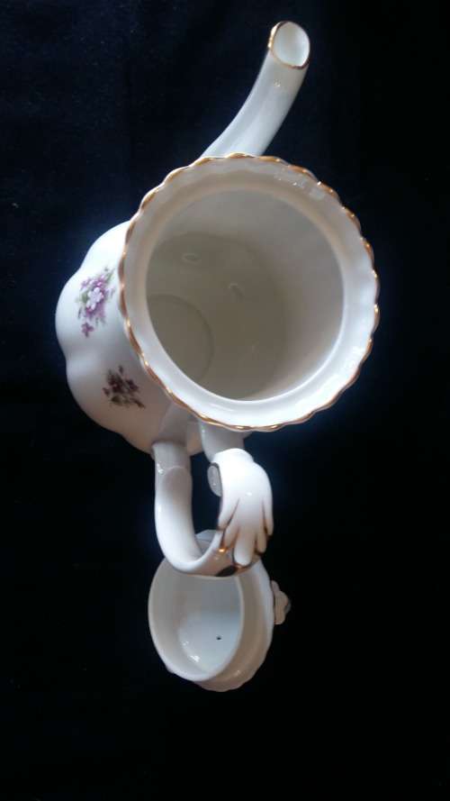 Royal Albert c 1960s rare "Sweet Violets" Coffee Pot, 23cm high