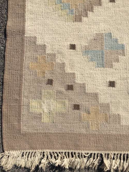 GORGEOUS NEUTRAL TONES  KELIM PERSIAN CARPET 1870 x 1400mm