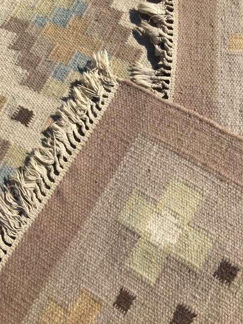 GORGEOUS NEUTRAL TONES  KELIM PERSIAN CARPET 1870 x 1400mm