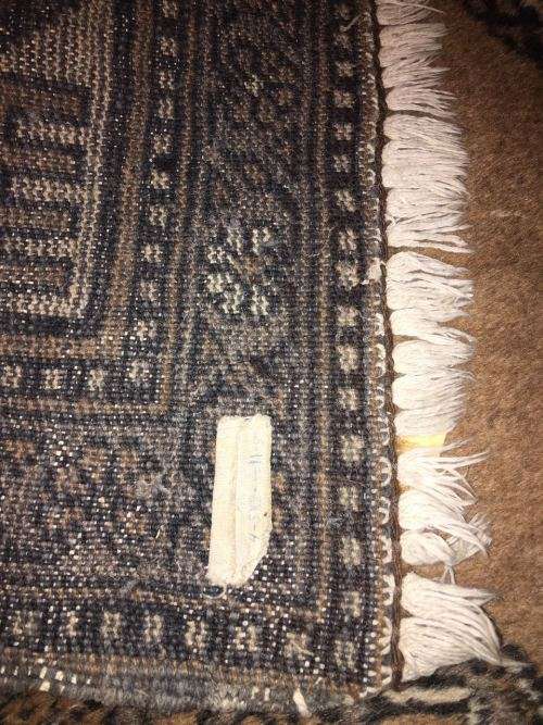 Stunning Vintage Brown Persian Rug. 144cm x 84cm