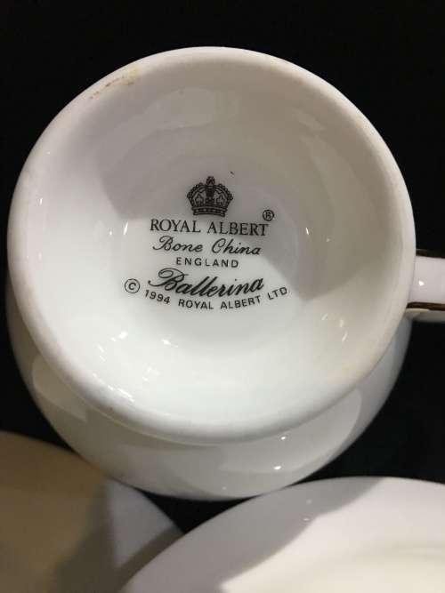 Royal Albert Bone China "Ballerina" trio in pristine condition , never used 1994 TRIO