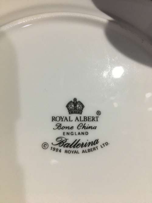 Royal Albert Bone China "Ballerina" trio in pristine condition , never used 1994 TRIO