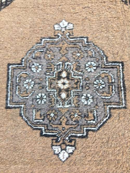 Stunning Vintage Brown Persian Rug. 144cm x 84cm