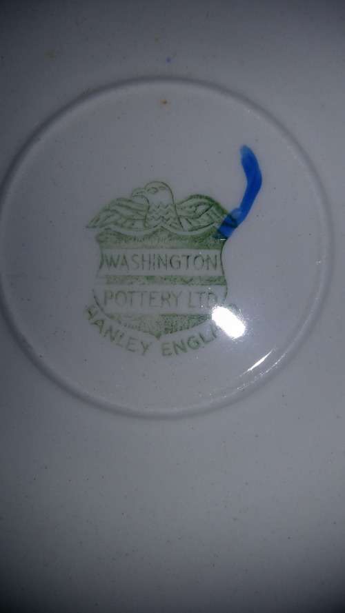 Washington Pottery LTD Hanley England. Coronation Queen Elizabeth 2nd 1953