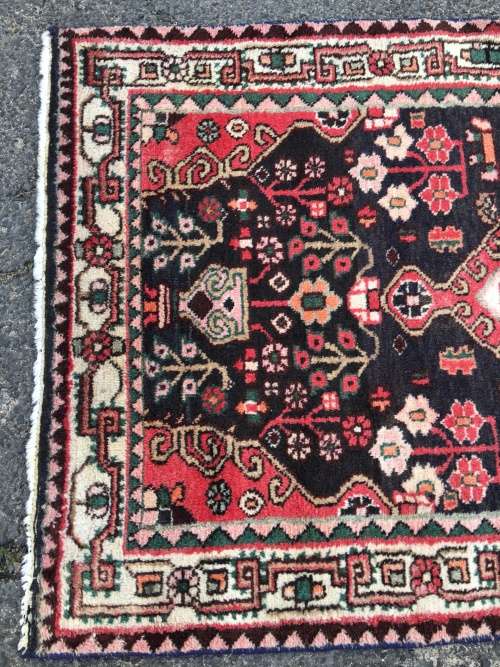GORGEOUS GENUINE ANTIQUE WOOL HAND KNOTTED TRIBAL HAMADAN PERSIAN CARPET  1600 X 1035mm