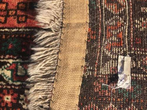 GORGEOUS VINTAGE GENUINE WOOL HAND KNOTTED TRIBAL SHIRAZ PERSIAN CARPET  2100 X 1700mm