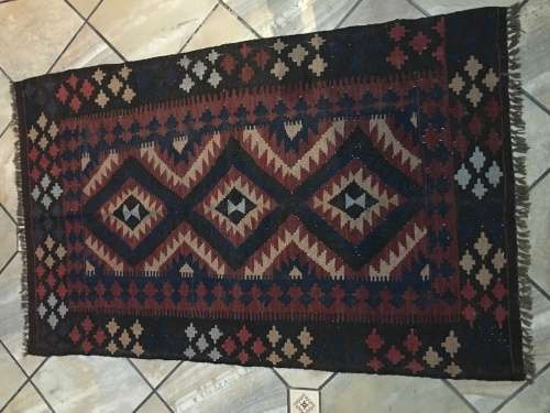 GORGEOUS PERSIAN SHIRAZ KELIM CARPET 1740 X 1040mm