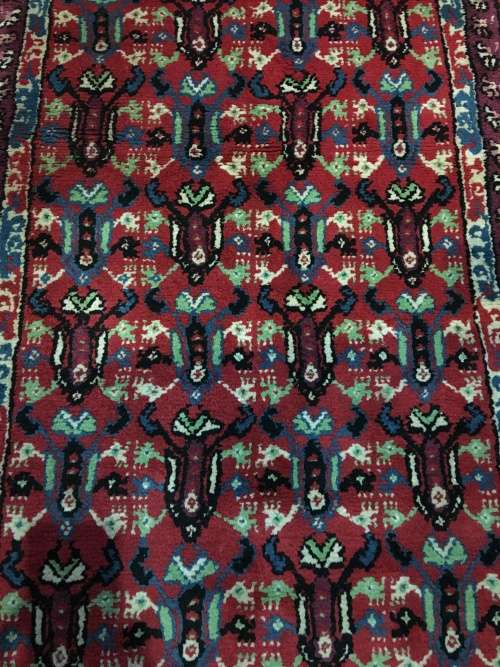 WOW !!!! GORGEOUS PURE WOOL HASSEIN ABAD (SOFREH) BALUCHI PERSIAN RUNNER 1980 X 910mm