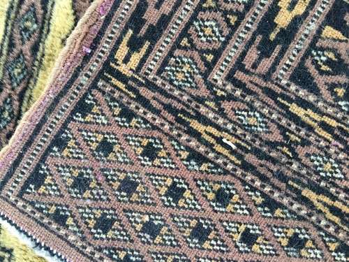 PURE WOOL HAND MADE BOKHARA PERSIAN CARPET 1550 X 920mm