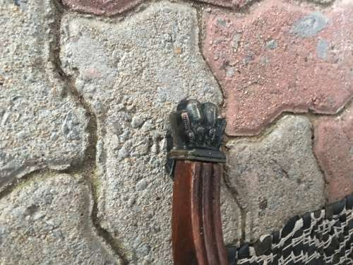WOW !! ANTIQUE LEATHER INLAID 2 DRAWER MAHOGANY DROPSIDE TABLE ON CASTORS