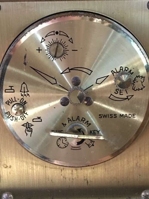 WOW !!!! STUNNING VINTAGE SWIZZA 8 BEDSIDE ALARM CLOCK IN PERFECT WORKING ORDER