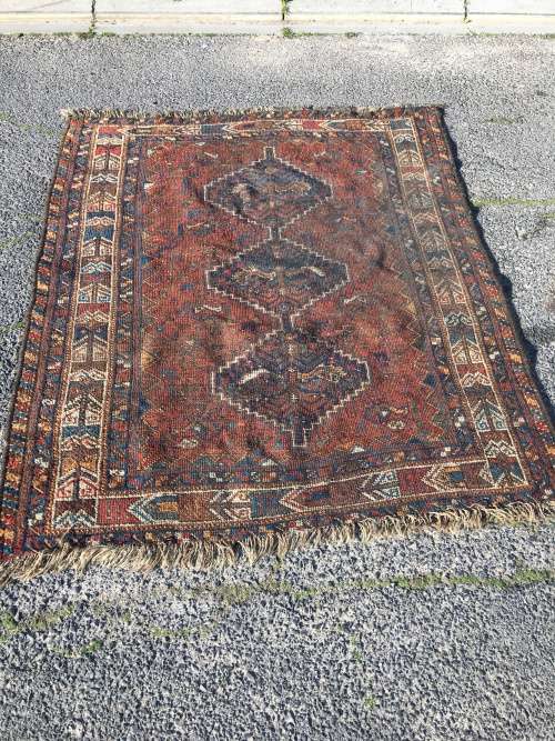 GORGEOUS ANTIQUE SHIRAZ QHASHGAIE PERSIAN CARPET 1670 X 1960mm
