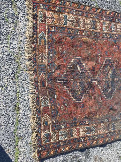 GORGEOUS ANTIQUE SHIRAZ QHASHGAIE PERSIAN CARPET 1670 X 1960mm